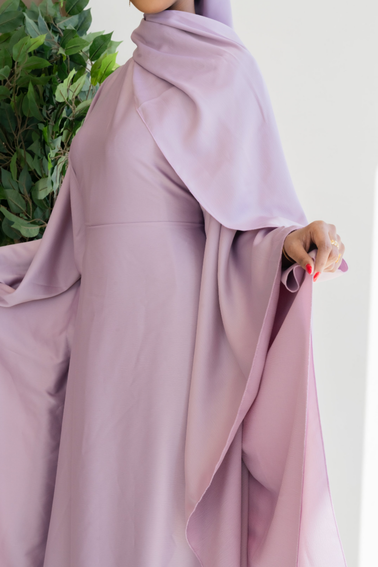 Athena dress with shawl piece