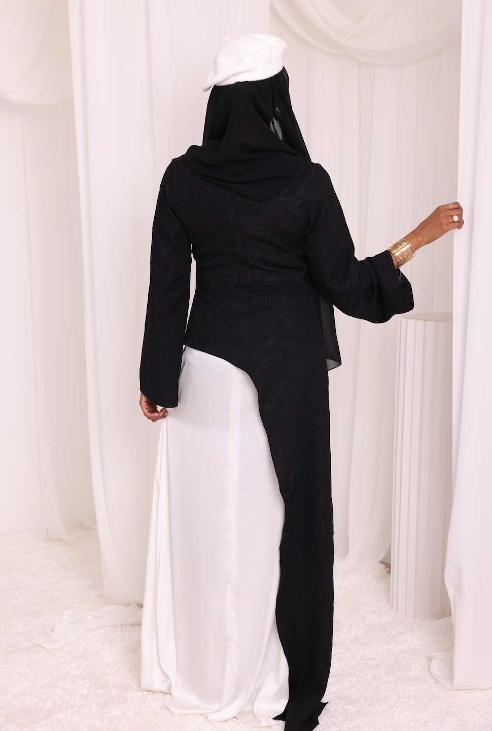 Ivory Eclipse Asymmetrical Dress