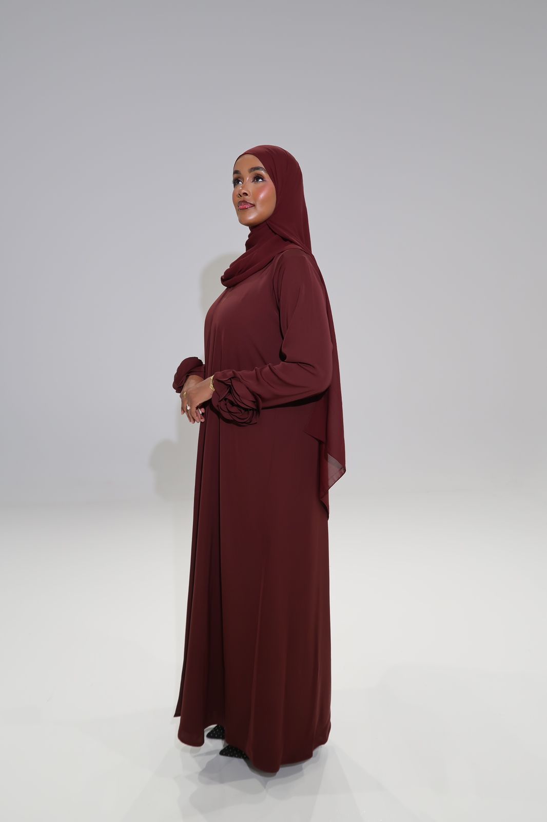 Rose Flowery Abaya