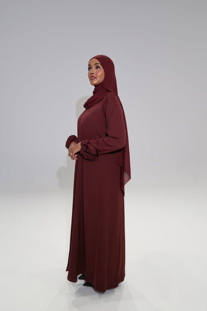 Rose Flowery Abaya