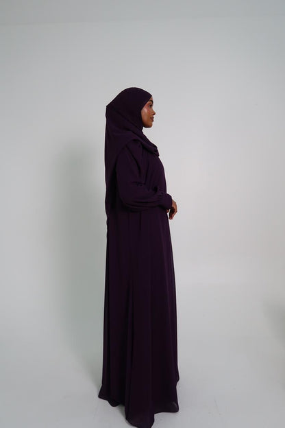 Plum Purple Chiffon Dress