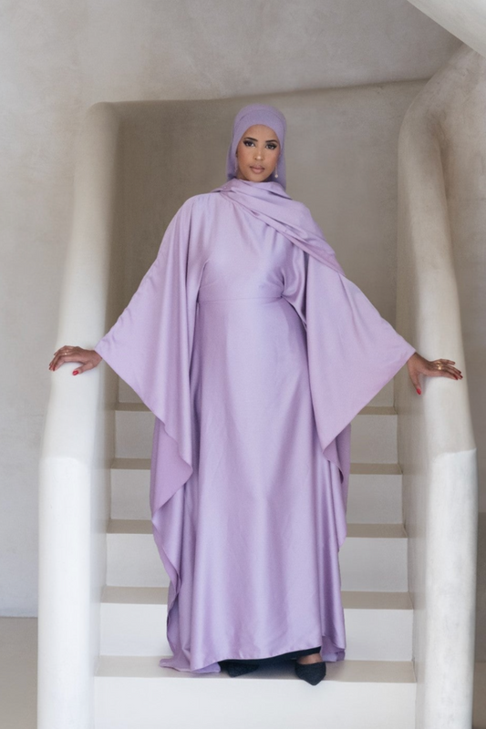 Athena dress with shawl piece