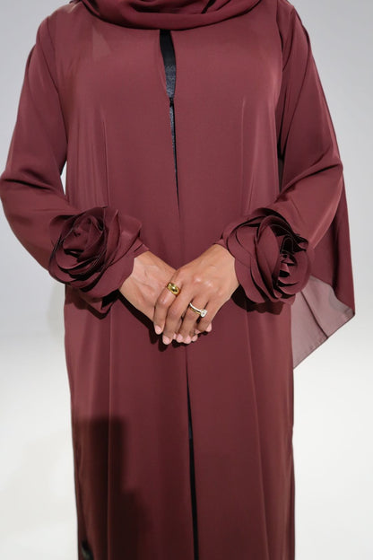 Rose Flowery Abaya