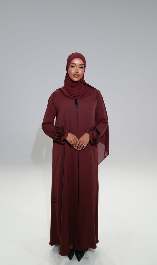 Rose Flowery Abaya