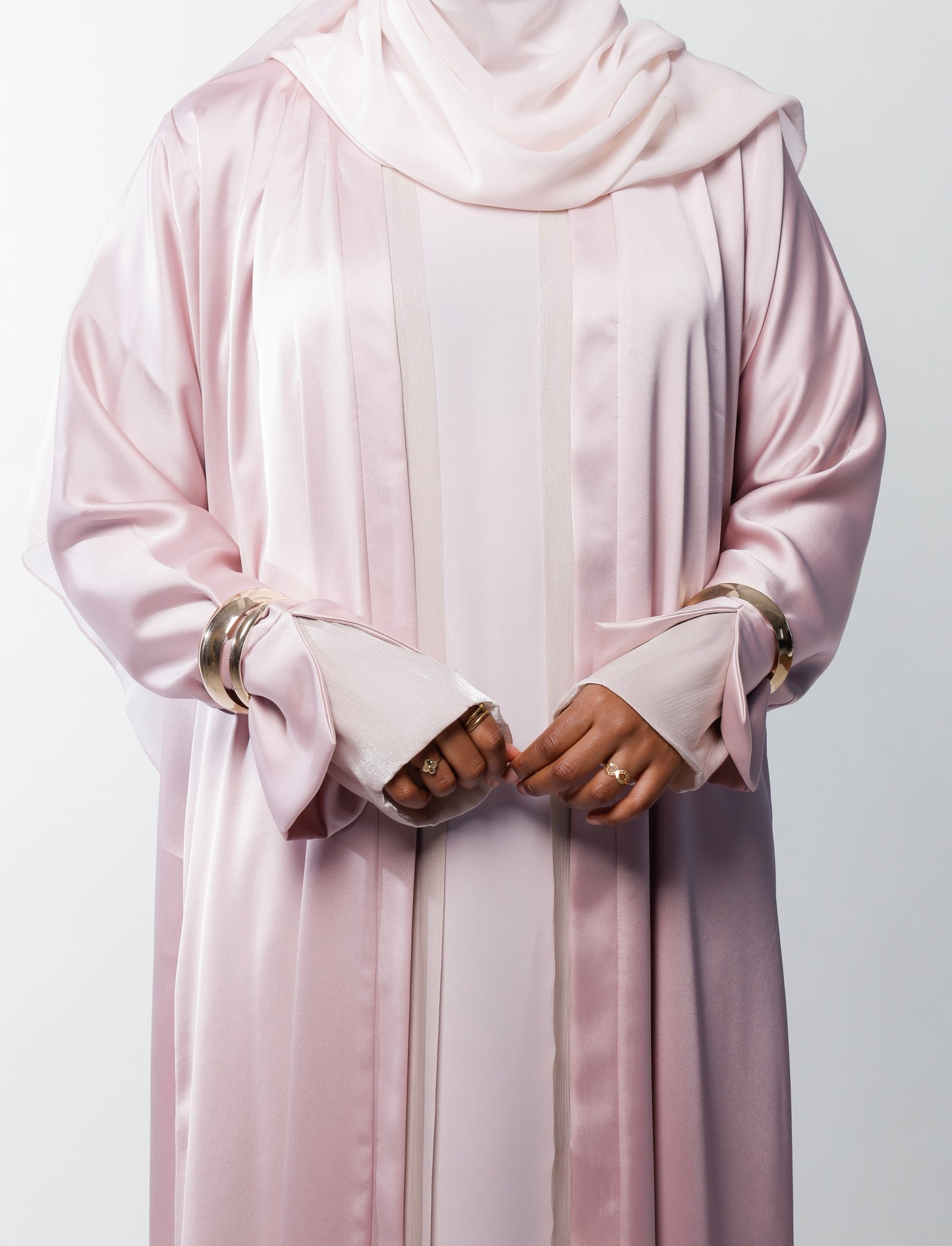Barbie Satin Abaya With Soft Hands Details