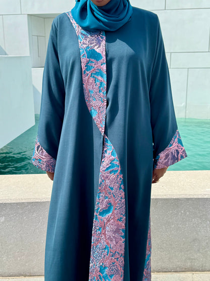 Sapphire Silk Abaya