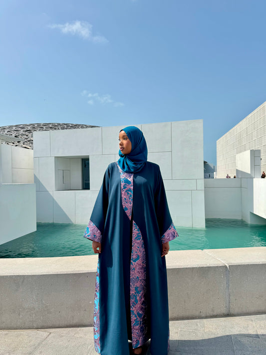 Sapphire Silk Abaya